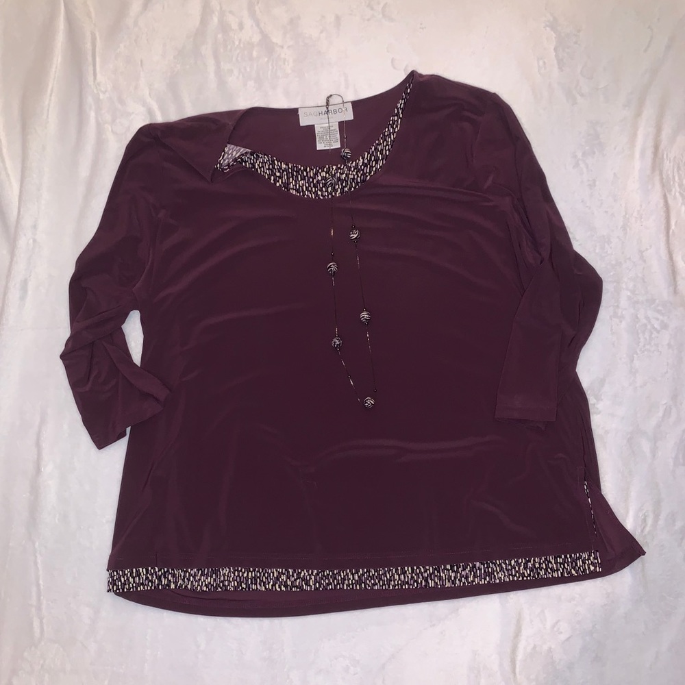 FAUX LAYERED SHIRT